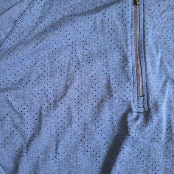 Rhone Shirt Mens Large Blue Lightweight 1/4 Zip Performance Golf Golfing - Picture 3 of 9